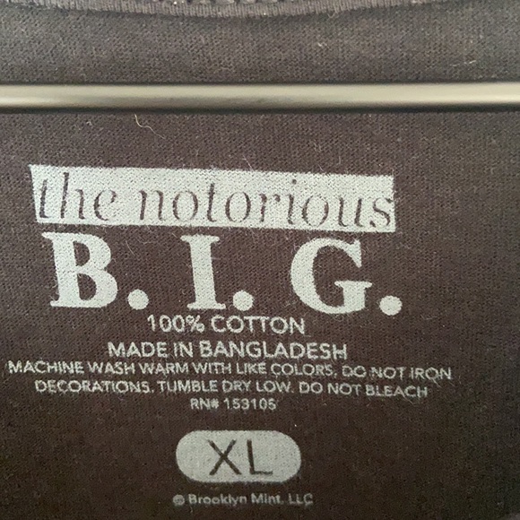 🔥NWT🔥The Notorious B.I.G. 100% Cotton T-shirt. - Picture 3 of 5